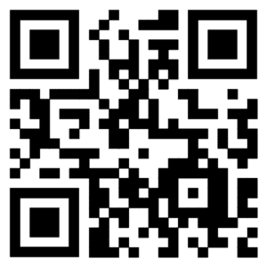 A black and white QR code.